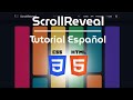 ScrollReveal crea animaciones y transiciones para tu pagina web | Tutorial Español