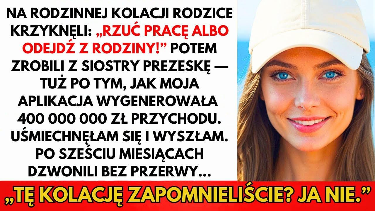 Na Rodzinnej Kolacji Rodzice: „Rzuć Pracę Albo Opuść Rodzinę”. Więc Ja...