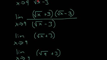 Limit (x-9)/(square root x-3)