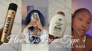 OMG GROW LONG HEALTHY TYPE 4 HAIR WITH THESE EASY TIPS 🥰| MAINTAIN YOUR SILK PRESS AT HOME ✨