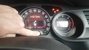 Citroen C5 2013 Service light reset