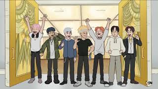 #MONSTAX The Bear Bros Meet MONSTA X | We Bare Bears | Cartoon Network