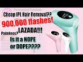 Lazada IPL laser hair removal Review | DIY 900000 flashes