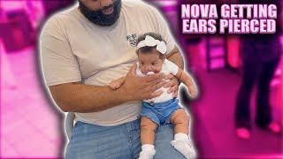 Why We Regret Piercing Nova's Ears at Such a Young Age| 3 MONTHS OLD