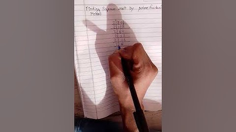Finding square root by prime Factorisation method of 256 #shorts