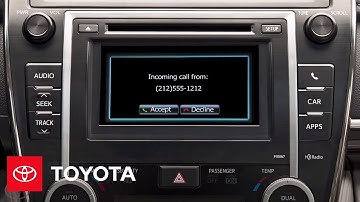 How-To: Use Hands Free Calling on Display Audio with Entune® | Toyota