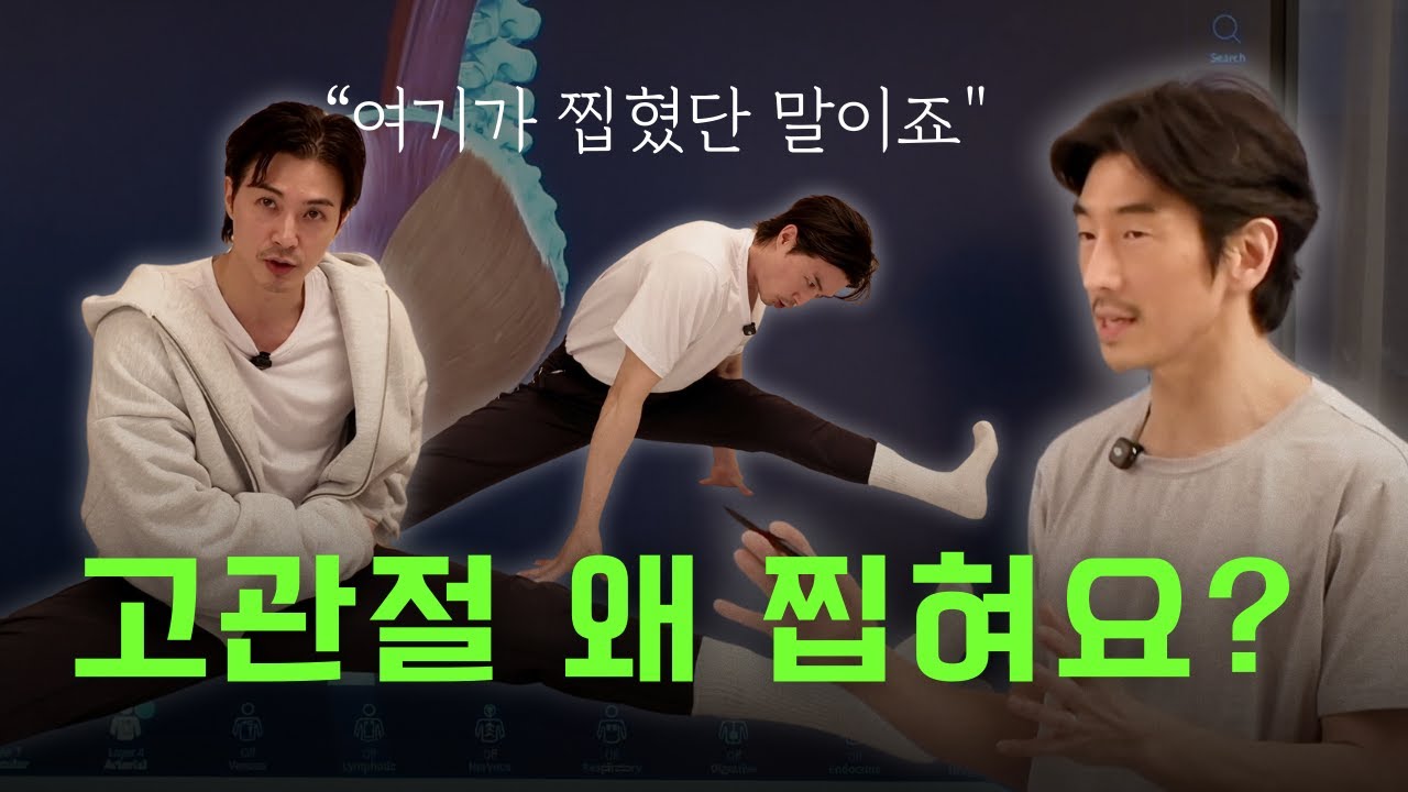 고관절이 찝히는 이유, 다리 벌릴때 찝힌다면 확인해보세요!