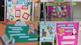 Iqbal day Celebration ideas for school/Iqbal day bulletin board Decoration/Classroom decoration idea screenshot 5