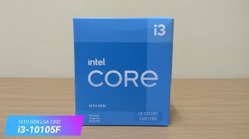 UNBOXING intel® Core™ i3-10105F | Installation | Cinebench R20 Test | Gaming  Performance