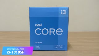 UNBOXING intel® Core™ i3-10105F | Installation | Cinebench R20 Test | Gaming Performance