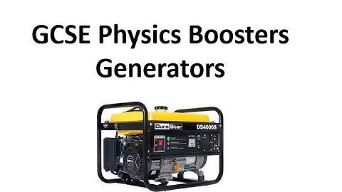 GCSE Physics Boosters: Generators