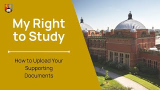 My Right to Study: How to Upload Your Supporting Documents