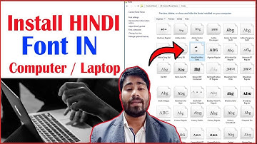 How To Install New Font In Computer / Laptop In Hindi Tutorial | Computer Me Font Kaisai Dale ?