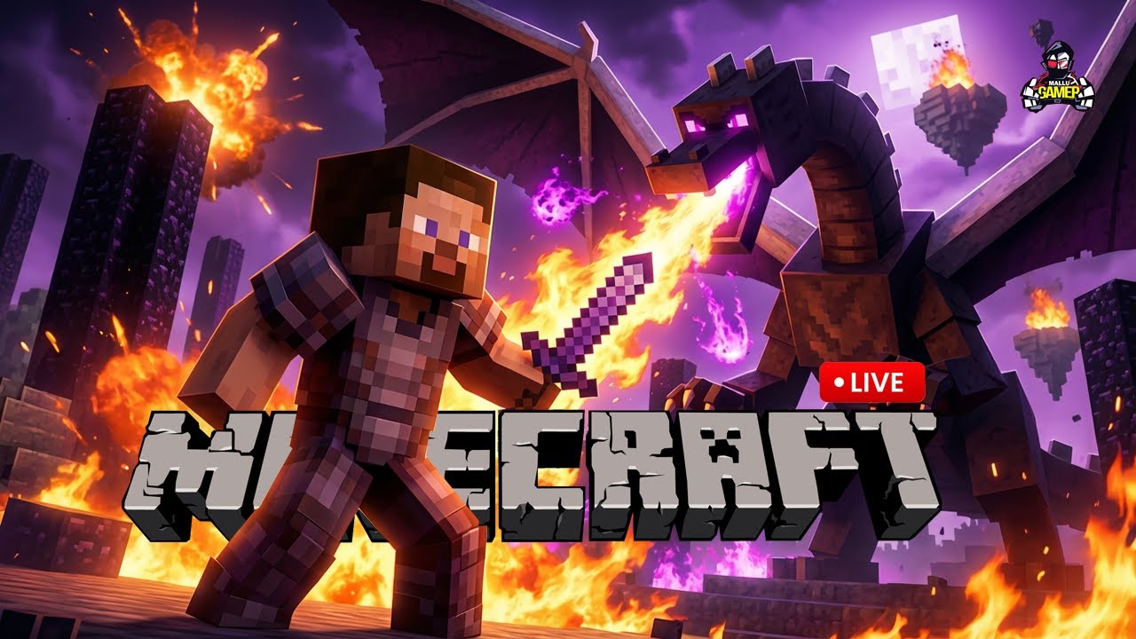 Minecraft Dragon Fight | Final Battle in The End - YouTube