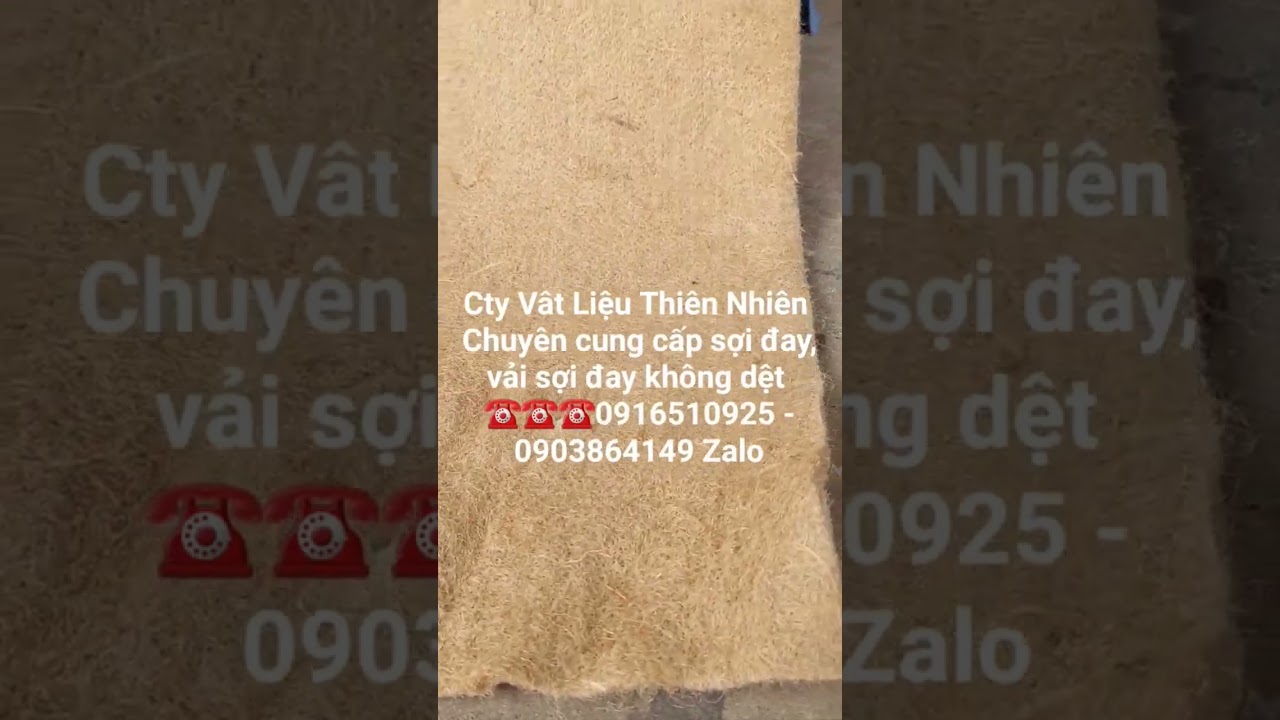 Vải sợi đay không dệt.www.baobo.com.vn - youtube