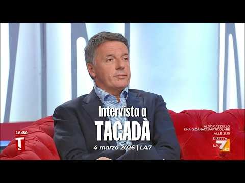 Matteo Renzi ospite a Tagadà con Tiziana Panella | 4/03/2026
