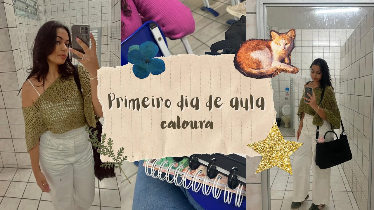 Primeiro dia de aula na fa🆒 | Arrume-se comigo, maquiagem, whats in my bag, veterinária!