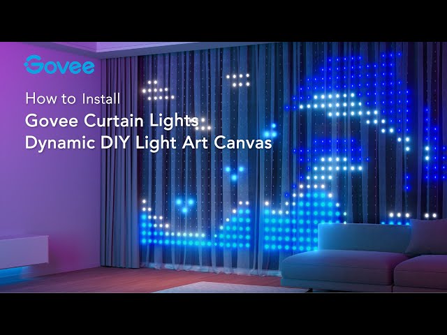 How to Install Govee Curtain Lights - YouTube