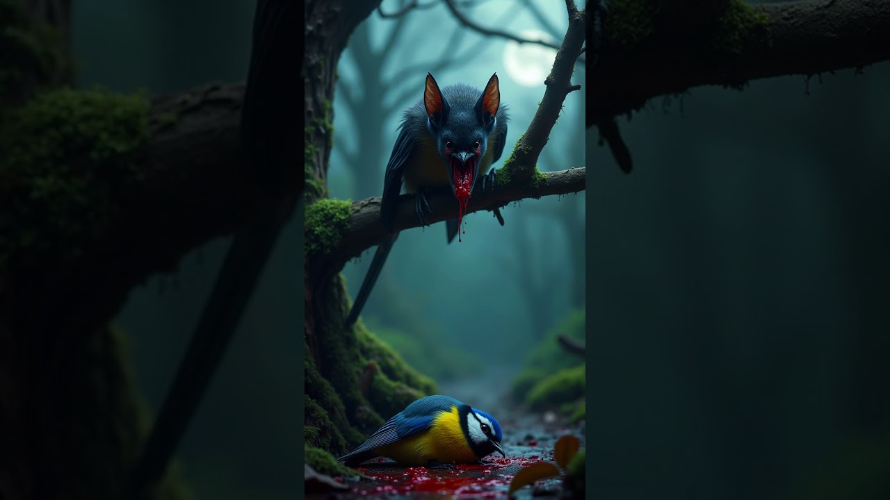 Vampire bat vs ( falcon, great grey owl, owl, Duck, pigeon).