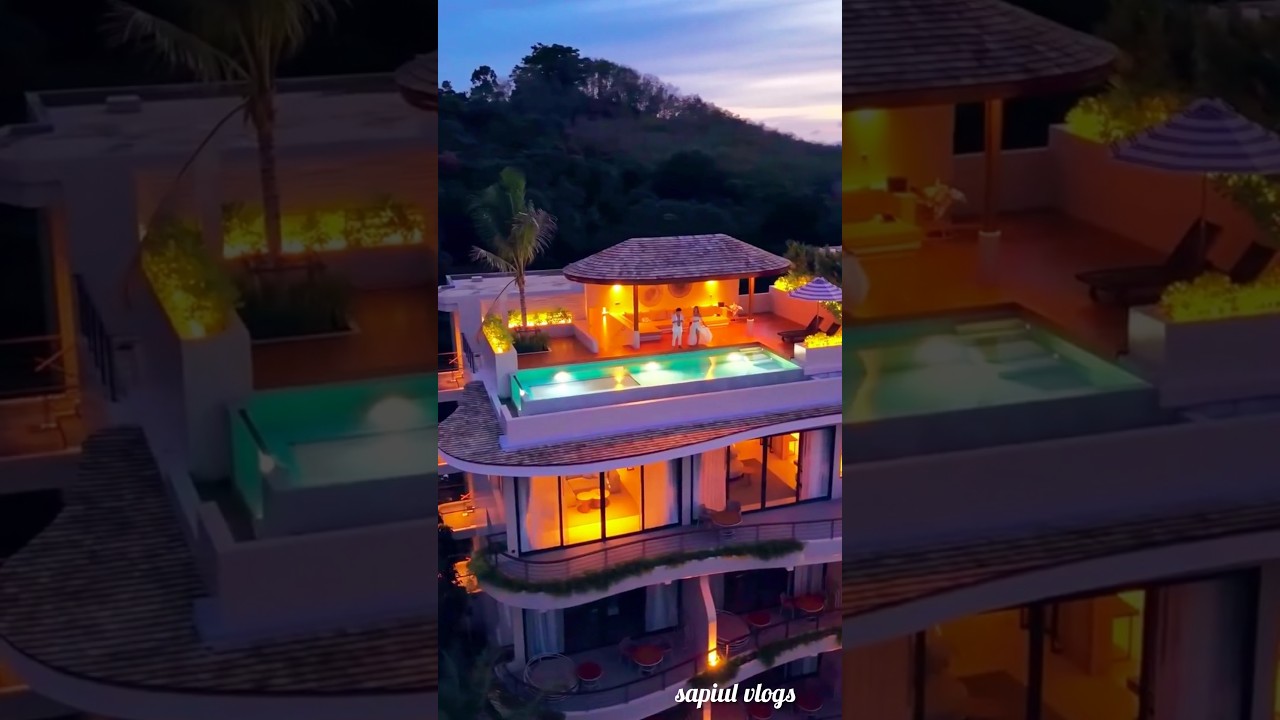 Building & Swimming Drone View 4K | Maldives Luxury Paradise🌊✨!