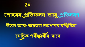 #2 গোলাকাৰ দাপোনৰ ৰশ্মিচিত্ৰ  | How to draw schematic diagrams in spherical mirror in Assamese
