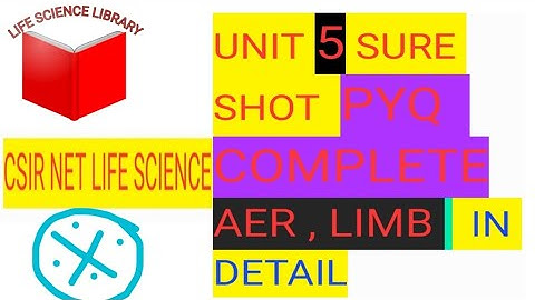 CSIRNET PYQ WITH CONCEPT EXPLAINED II AERII TETRAPOD LIMB DEVELOPMENT II LIFESCIENCE_LIBRARYII UNIT5