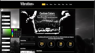 Highly Customizable - Vibration offers a very simple way to change your websites style