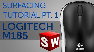 Logitech m185 - Surface modeling tutorial [SolidWorks]