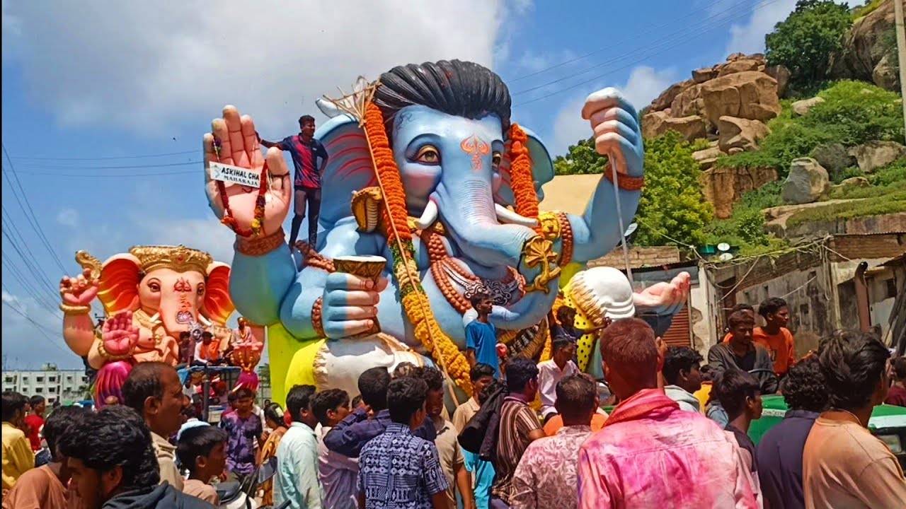 9th Day Ganesh Visarjan in Raichur | Ganapati Immersion Vlog | Ganesh Utsav 2025
