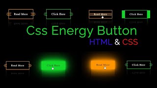 CSS Energy Button Hover Effects on hover effect | html & css bangla tutorial-2021| Programmer Shipon