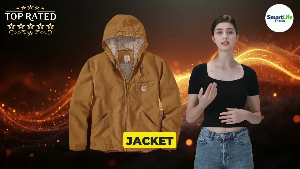 Unbeatable Carhartt Sherpa Washed Duck Jacket Mens Warm Durable 5 Star