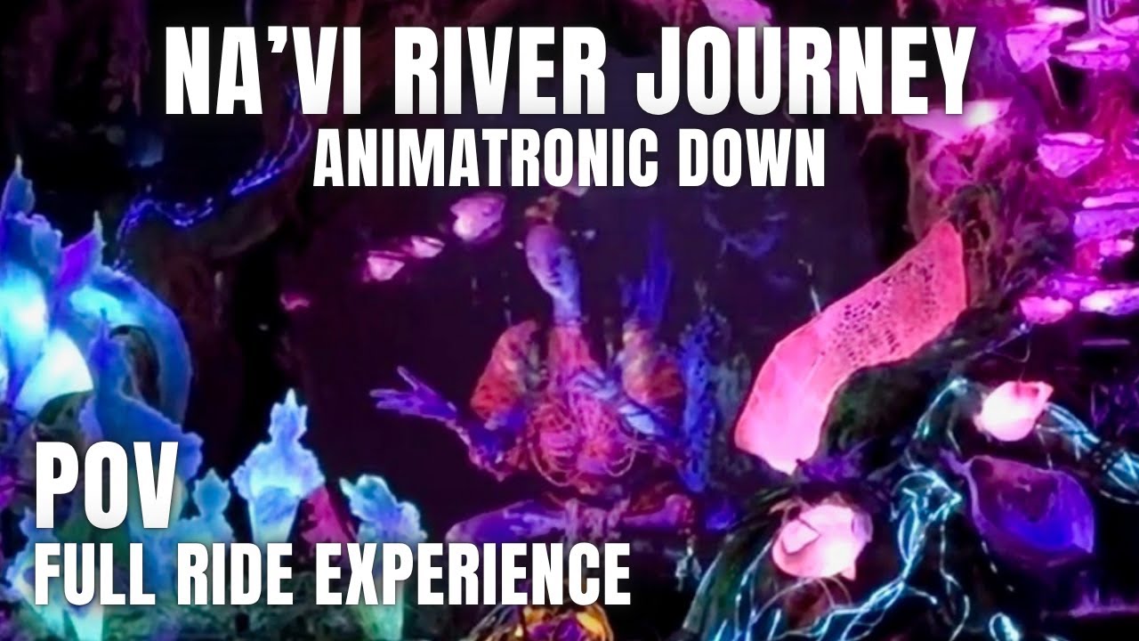 Navi River Journey Boat Ride at Animal Kingdom I Animatronic Down: Full Ride POV