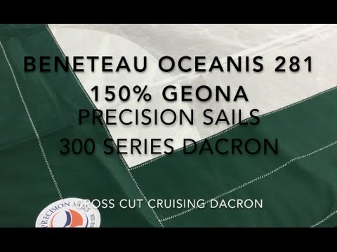 New Beneteau Oceanis 281- 150% Genoa - Precision Sails 300 Series Dacron