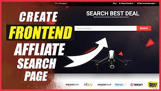 How to Create Frontend Affiliate Product Search Page in WordPress tutorial 2021
