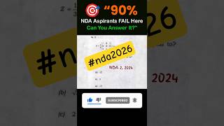 NDA Maths PYQ 💀 99% Fail | Only Toppers Solve This 😈#ndaexam #shorts  #feedshorts #nda2026 #ndamaths