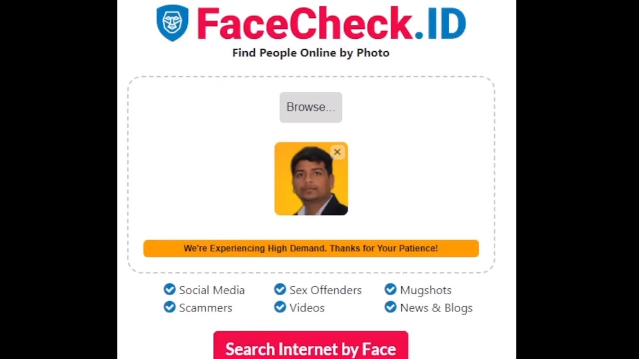 Find a Person's Social Media Accounts with FaceCheck.id 