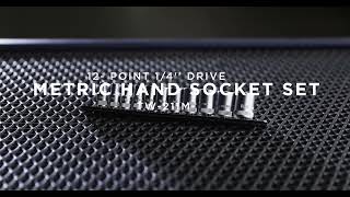 Genius Tools 11 Piece 1/4" Dr. Metric Hand Socket Set, 12-Point (TW-211M) | GeniusToolsUSA.com