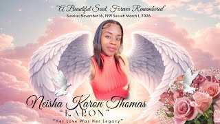 Celebrating the life of Neisha Karon Thomas