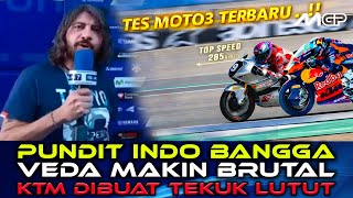 Data Telemetri Feda Ega  Bikin Paddock Moto3 Terdiam, Kecepatan Brutal di Tes Barcelona Guncang KTM