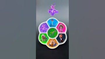 Zootopia Color Mixing | Guess the Final Color #colors #satisfying #zootopia2