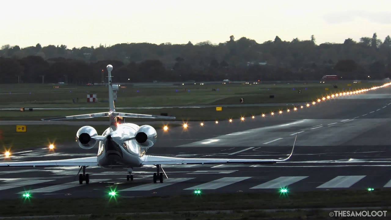 [4K] Business Jets at RAF Northolt