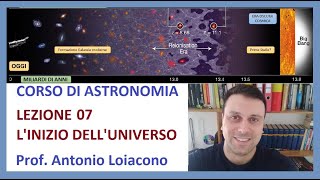 CORSO DI ASTRONOMIA - Lezione 07 - L'inizio dell'Universo