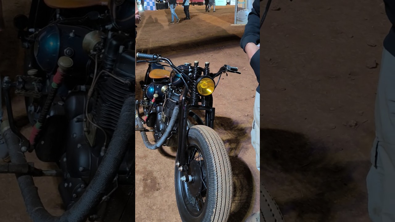 Мотоцикл Royal Enfield, переделанный в боббер. 