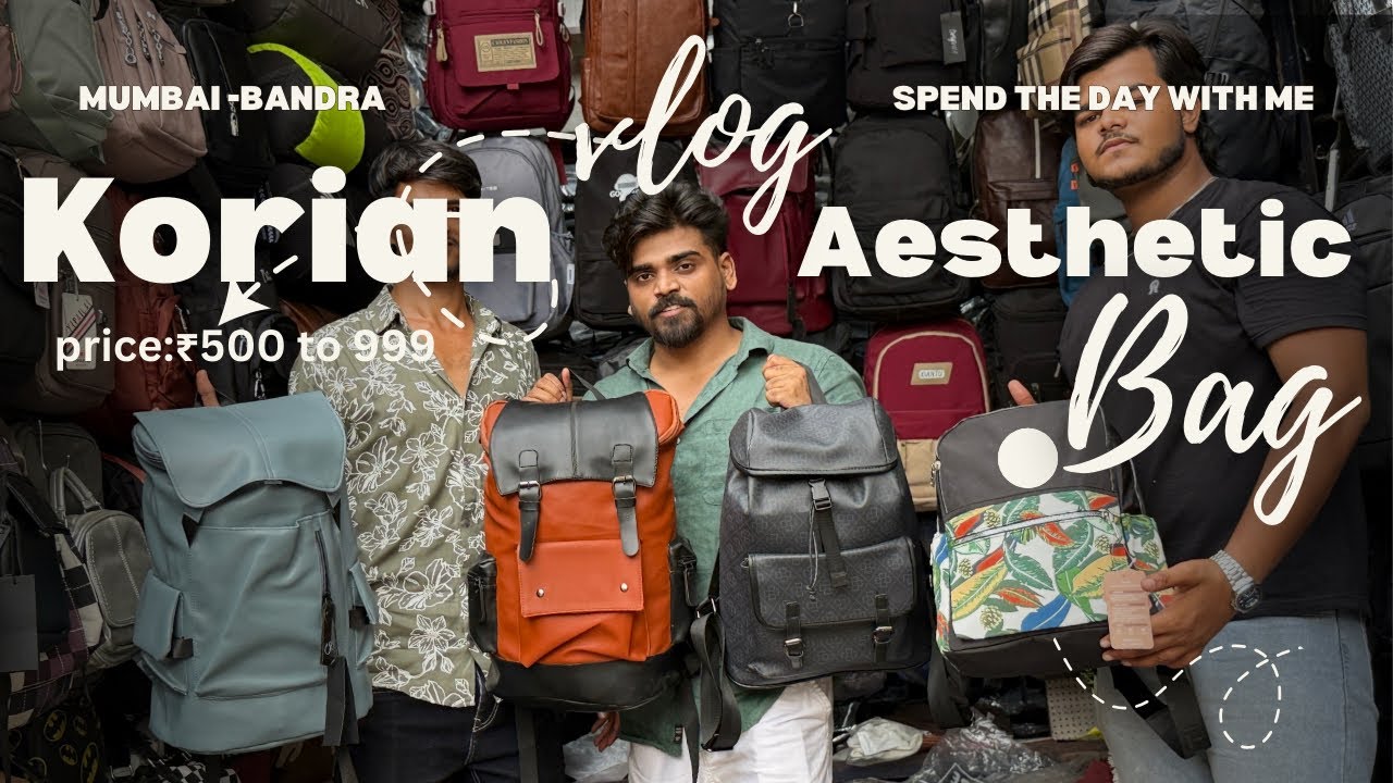 Exploring Aesthetic Korean Bags in Bandra | Hidden Gems in Mumbai 🇰🇷👜"