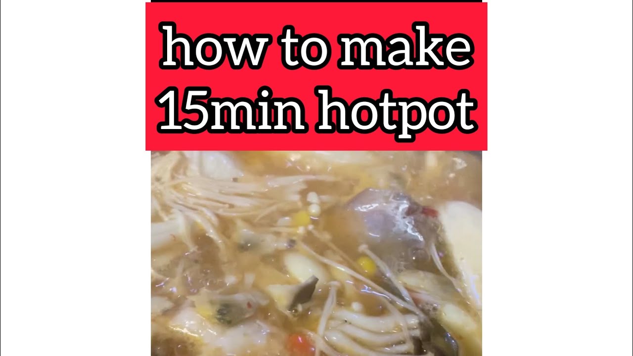 how to make 15 minute HOT POT YouTube