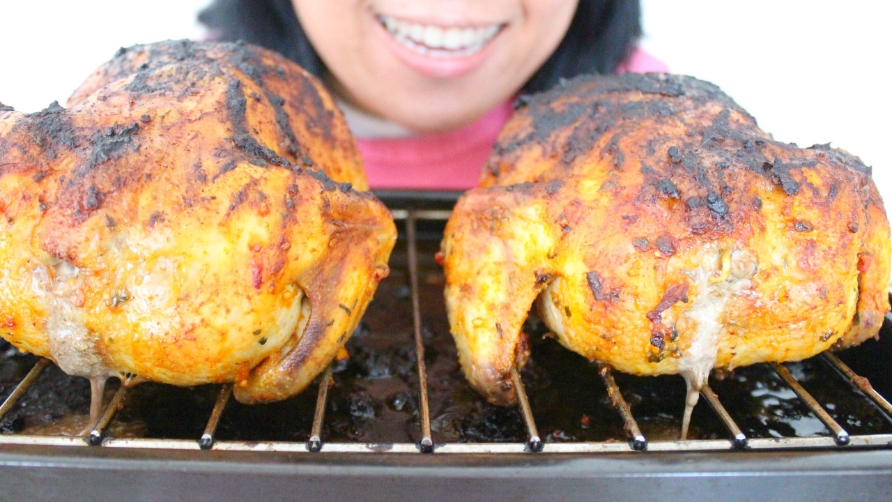 ASMR Eating Baked Chicken ScorpioAnnYT