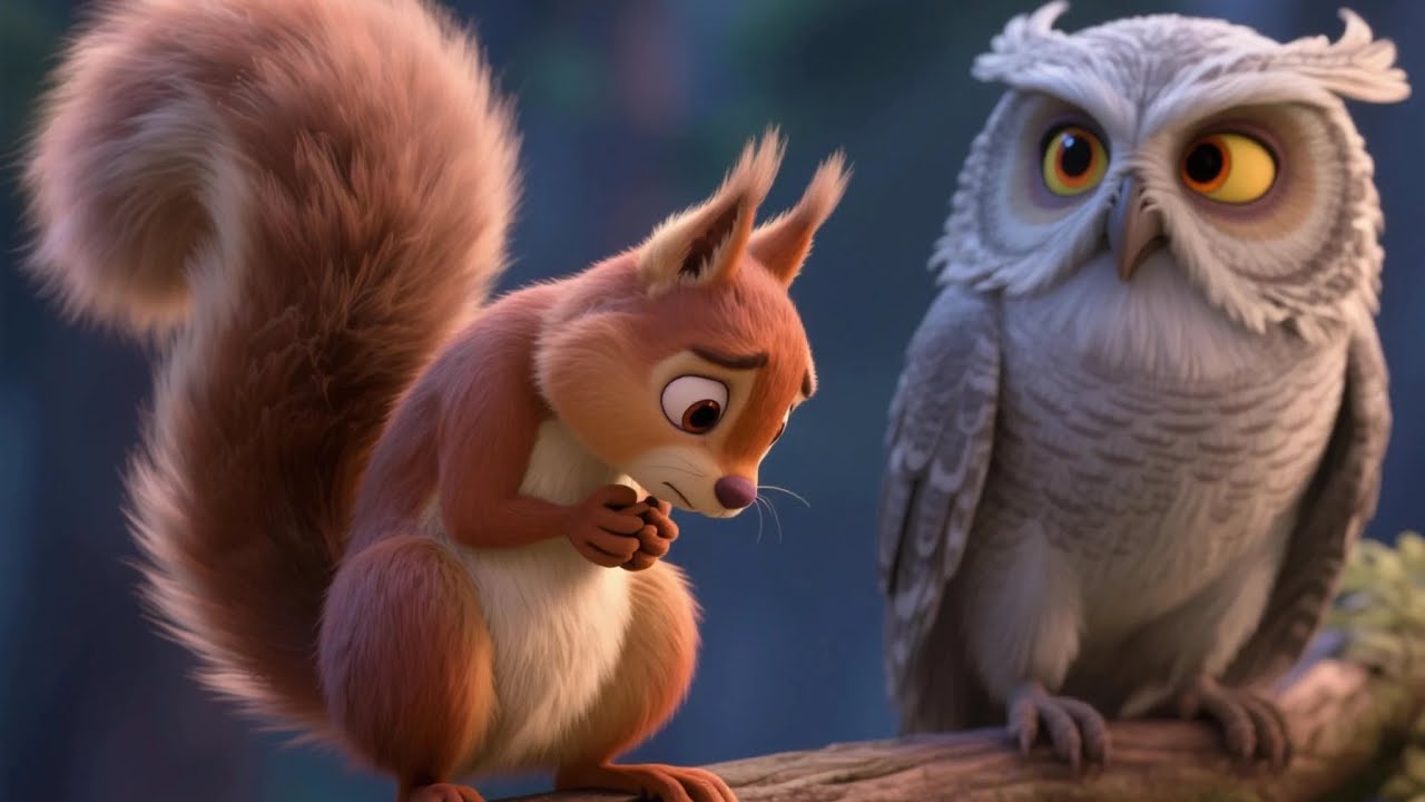 The Wise Owl and the Impatient Squirrel - Bedtime Stories for Kids