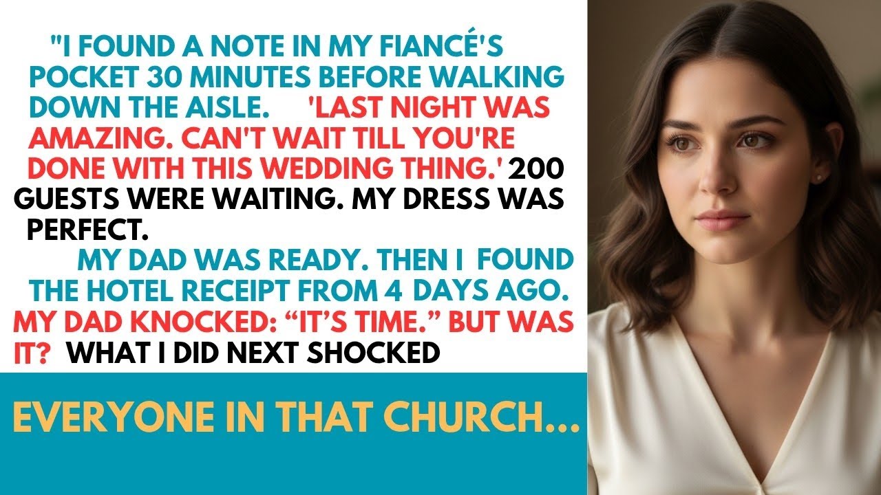 I Found a Note 30 Minutes Before My Wedding"