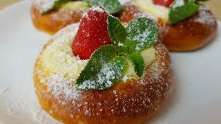 ВАТРУШКИ с творогом и КЛУБНИКОЙ,🍓 цыганка готовит.Gipsy cuisine.