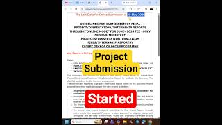 IGNOU Project Submission Portal Released | How to submit Project in IGNOU, Step by Step Details